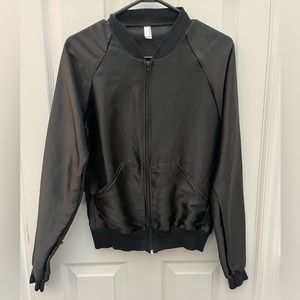 American Apparel Silk look Zip up sweater/jacket